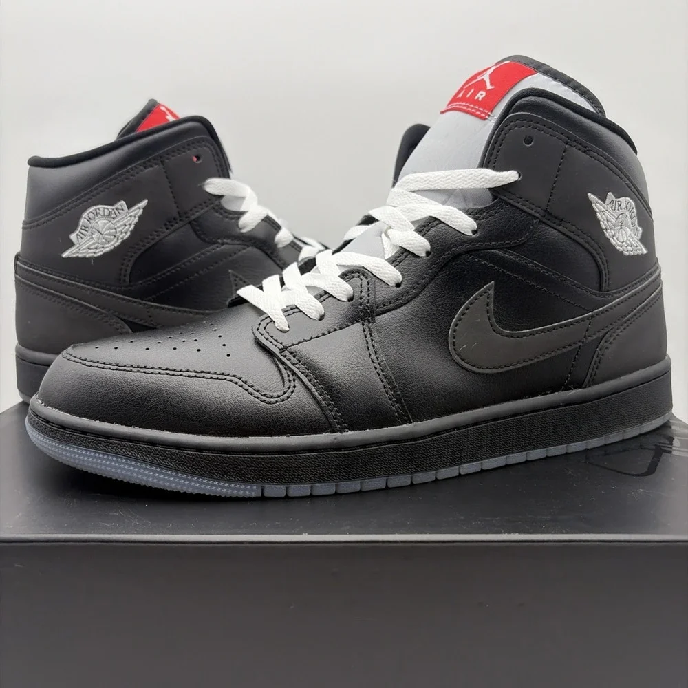Jordan Air Jordan 1 SE Mid Black Metallic Reimagined HV5177-010 Mens Size 12